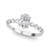 Oval Single Row Shared Pr Eng Ring - TN51206-E-5X3